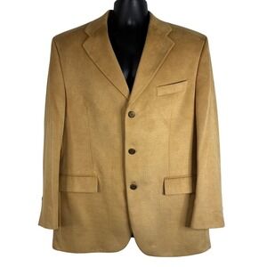 Chaps Ralph Lauren Men's Camel Suede Blazer Sport Coat Jacket Size‎ 41R